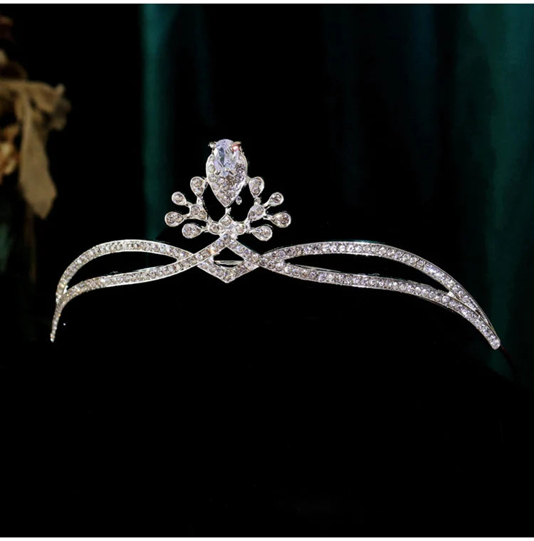 "Emmeline" Water Drop Crown Headband