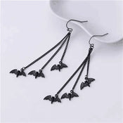 "Nerephina" Bat Tassel Earrings width=100 