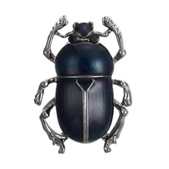 "Scaravella" Beetle Enamel Brooch