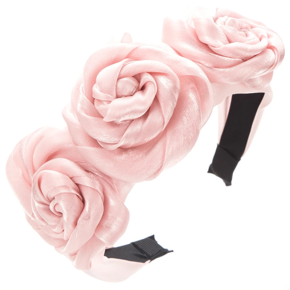 "Rosabella" Rose Veil Headband