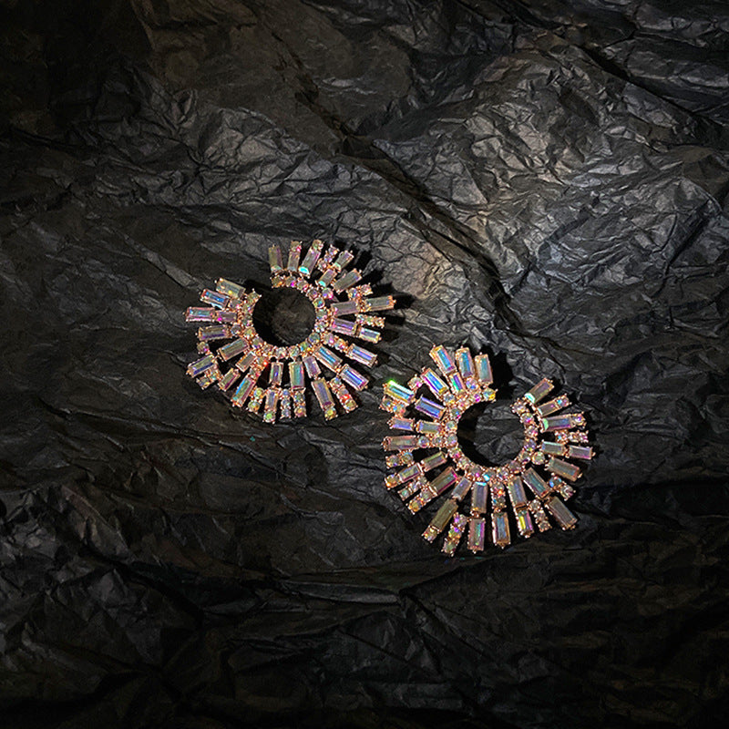 "Mornessa" Rhinestone Stud Earrings