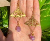 "Luminisse" Moth Earrings Collection width=100 