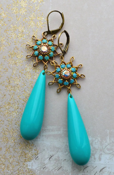 "Marcivelle" Golden  Earrings