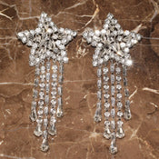 "Elladine" Star Dangle Earrings width=100 