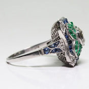 "Corvessa" Art Deco Ring width=100 