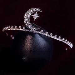 "Corinna" Rhinestone Moon Tiara Headband