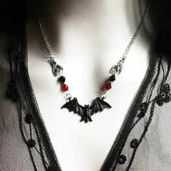 "Hexoria" Cross Bat Choker