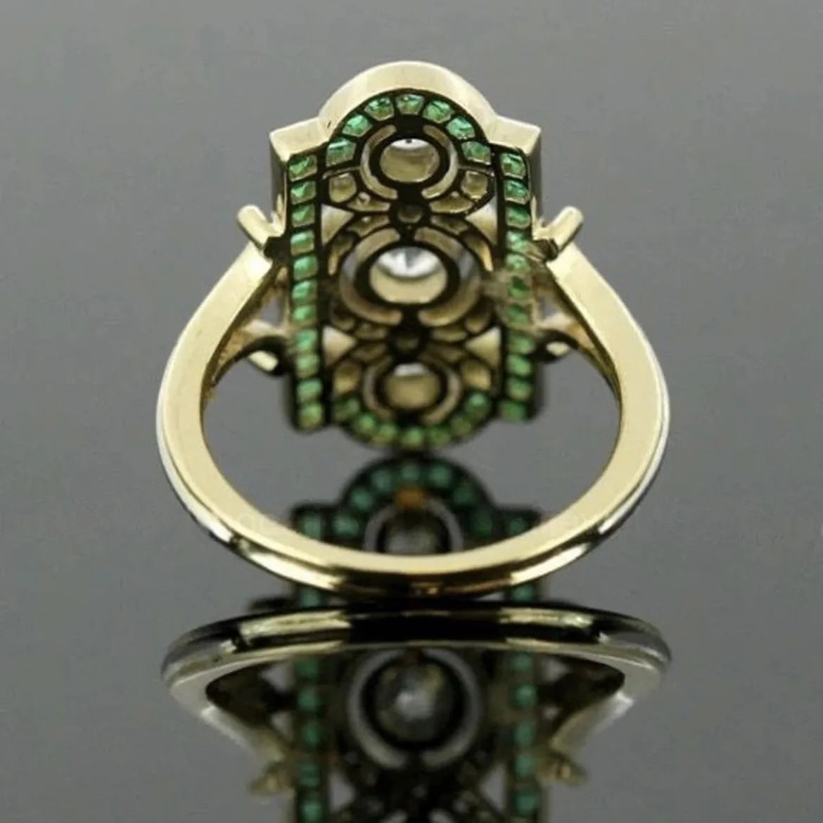 "Elayne" Art Deco Cocktail Ring