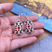 "Novira" Glass Dangle Earrings width=100 