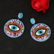 "Khensetra" Eye Heart Drop Earrings width=100 