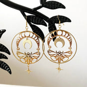 "Luminisse" Moth Earrings Collection width=100 