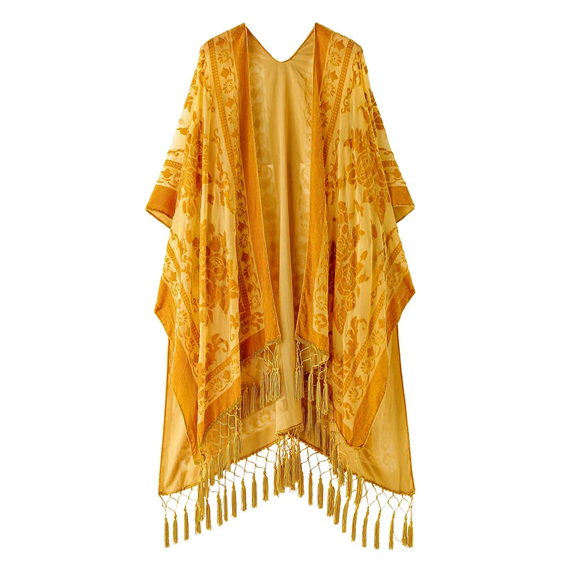 "Cyrene" Boho Wool Shawl