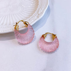 "Astriva" Art Deco Hoop Earrings