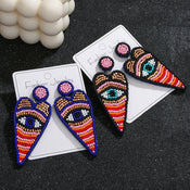 "Khensetra" Eye Heart Drop Earrings width=100 