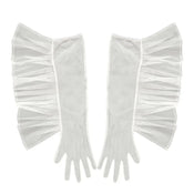 "Margery" Lace Elbow Gloves width=100 