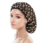"Phyllida" Pearl Mesh Snood Hat width=100 