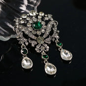 "Praetia" Court Rhinestone Brooch width=100 