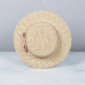 "Buster" Pork Pie Straw Hat width=100 