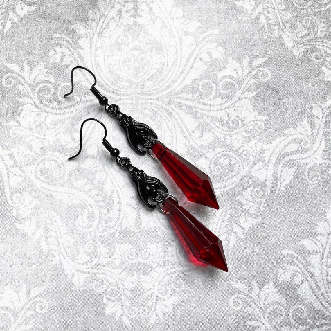 "Galenyra" Bat Earrings
