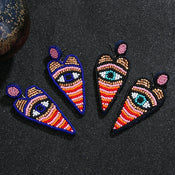 "Khensetra" Eye Heart Drop Earrings width=100 