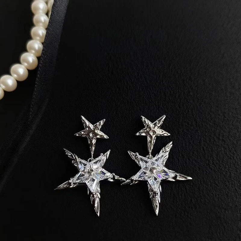 "Melivine" Star Drop Earrings