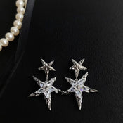 "Melivine" Star Drop Earrings width=100 