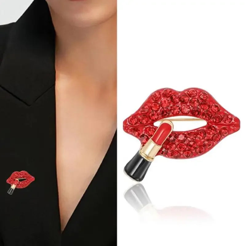"Aurielle" Lipstick Brooch