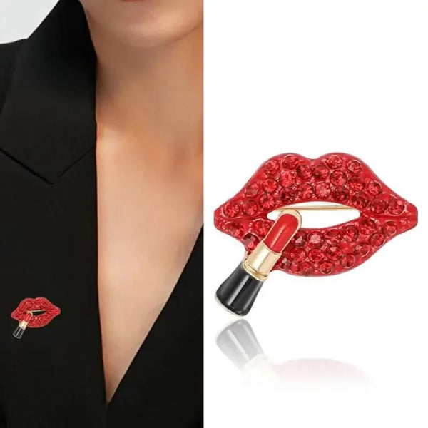 "Aurielle" Lipstick Brooch