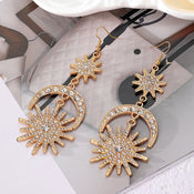"Stellamor" Star Moon Earrings width=100 