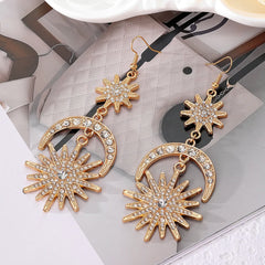 "Stellamor" Star Moon Earrings