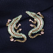 "Andrineia" Crocodile Earrings width=100 