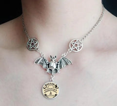"Hexoria" Cross Bat Choker