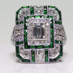 "Silviera" Square Ring