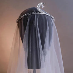 "Corinna" Rhinestone Moon Tiara Headband