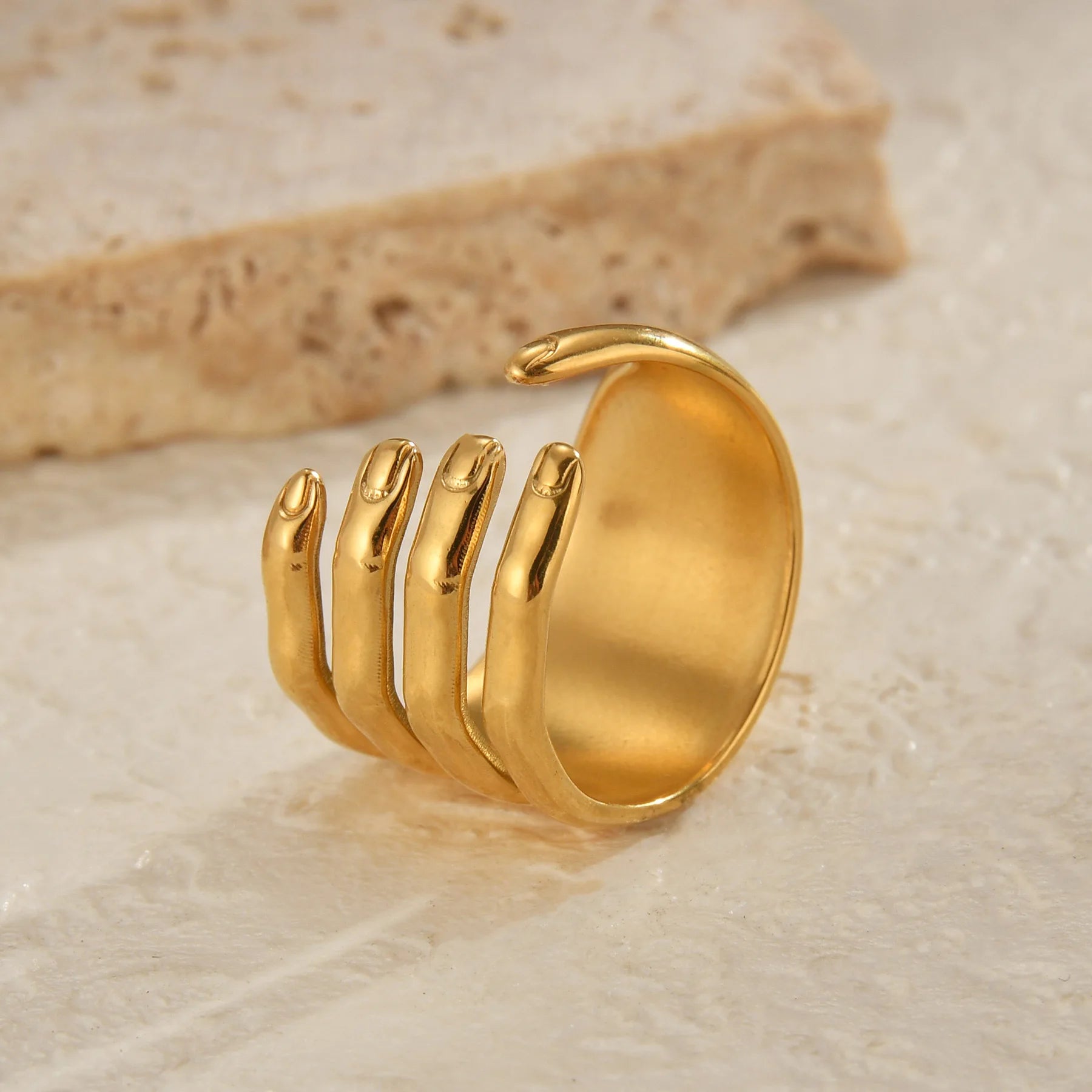 "Selianthra" Adjustable Hand Ring