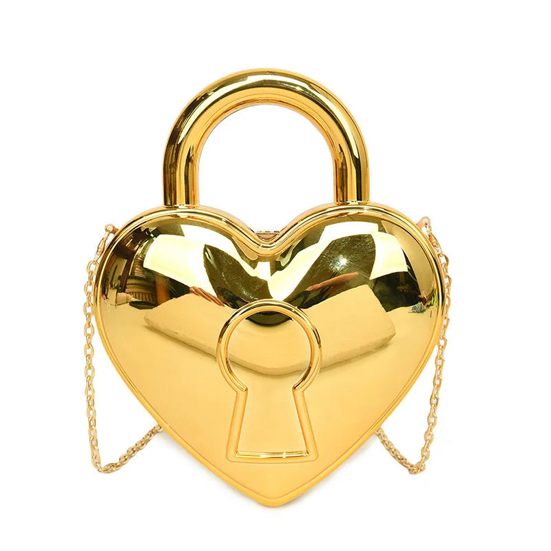 "Drusina" Heart Padlock Handbag