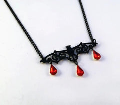 "Hexoria" Cross Bat Choker