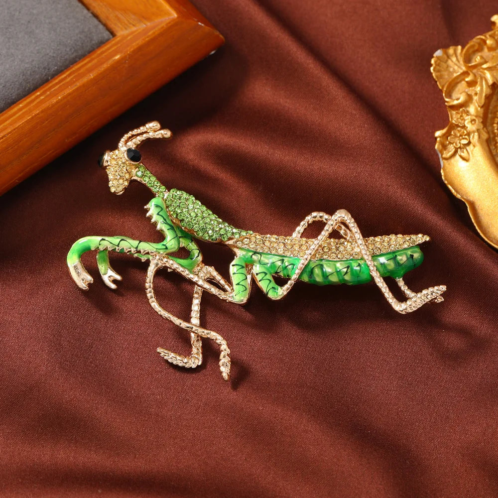 "Osirette" Mantis Brooch