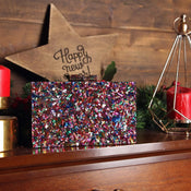 "Mosaela" Geometric Box Clutch width=100 