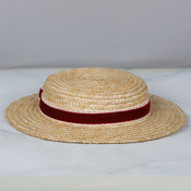 "Buster" Pork Pie Straw Hat width=100 