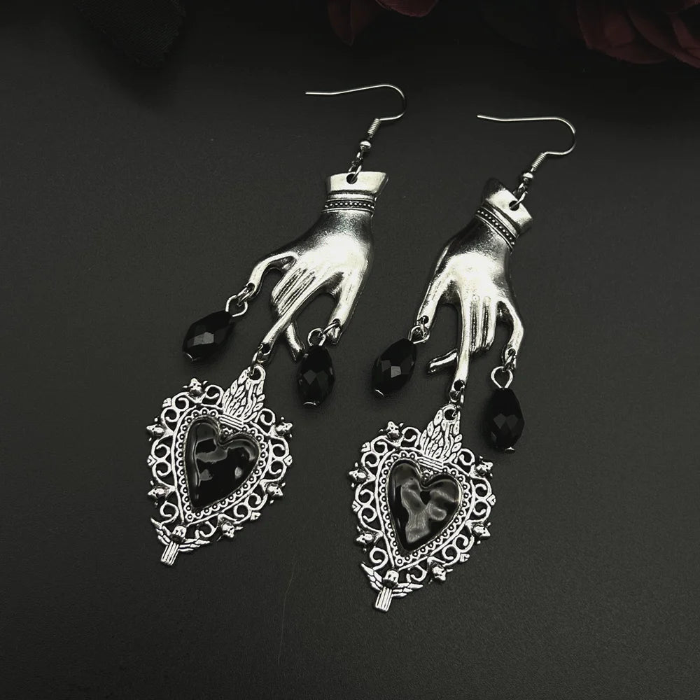 "Giselle" Heart Hands Earrings pick
