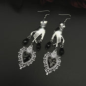 "Giselle" Heart Hands Earrings pick width=100 