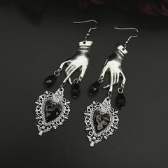 "Giselle" Heart Hands Earrings pick