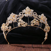 "Persis" Baroque Crystal Tiara width=100 