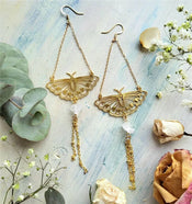 "Luminisse" Moth Earrings Collection width=100 