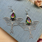 "Luminisse" Moth Earrings Collection width=100 