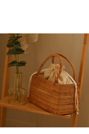 "Rattania" Rattan Picnic Clutch width=100 