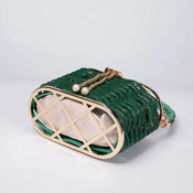 "Perlita" Pearl Beaded Clutch width=100 