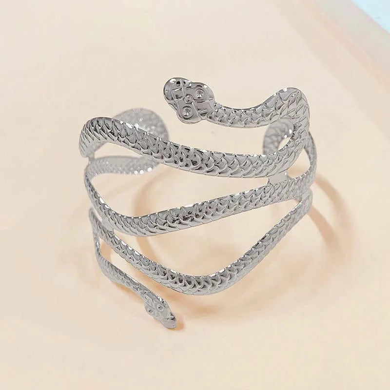 "Nolwenn" Snake Cuff Bracelet
