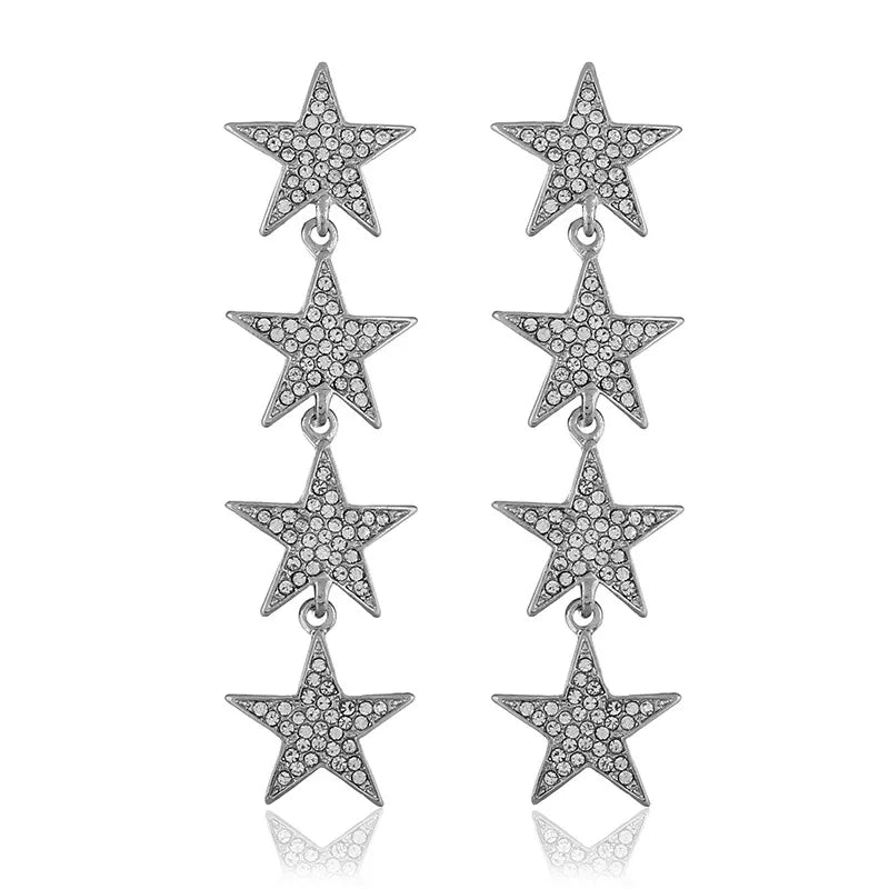"Pranette" Star Drop Earrings